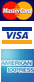 MasterCard, Visa and American Express