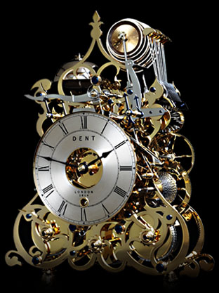 Photgraph of Dent Three Train Clock